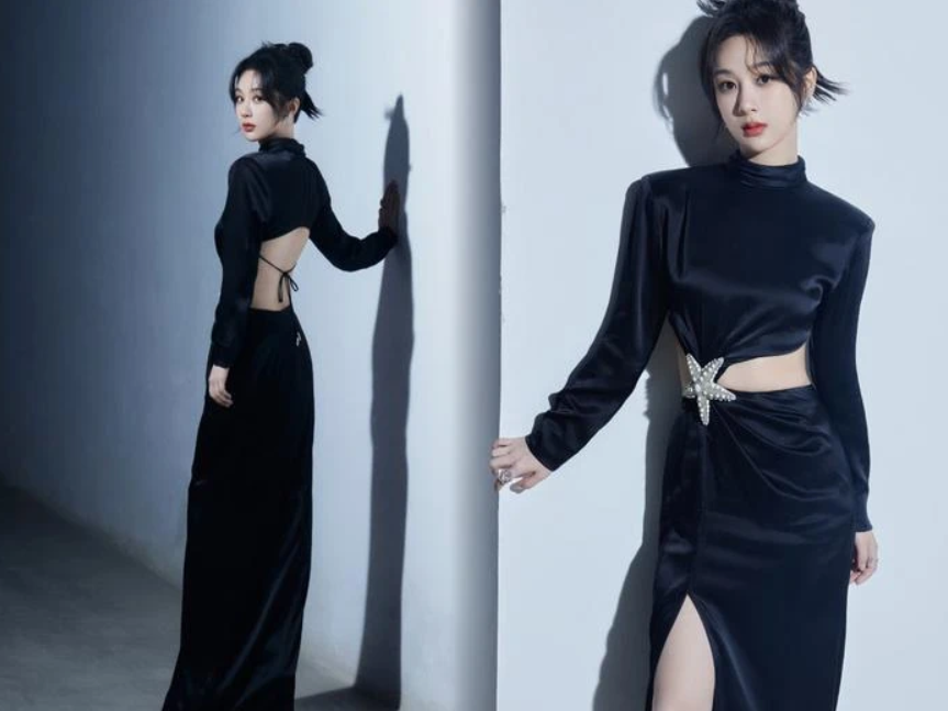 Trương Thiên Ái diện váy hở bạo tại Shanghai Fashion Week, chiếm hết spotlight của Dương Tử - Ảnh 4